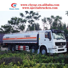 SINO HOWO 8x4 fuel delivery tanker truck for sale